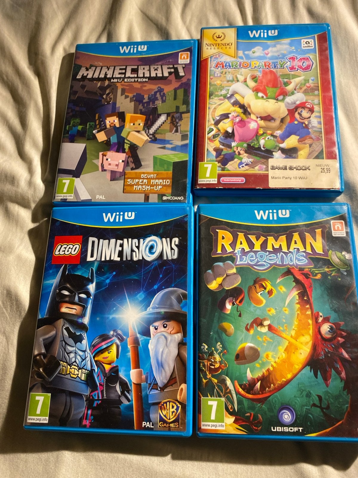Wii U Games: Minecraft, Mario Party 10, LEGO Dimensions, Ray, Avontuur en Actie, Eén computer, Ophalen of Verzenden, Zo goed als nieuw