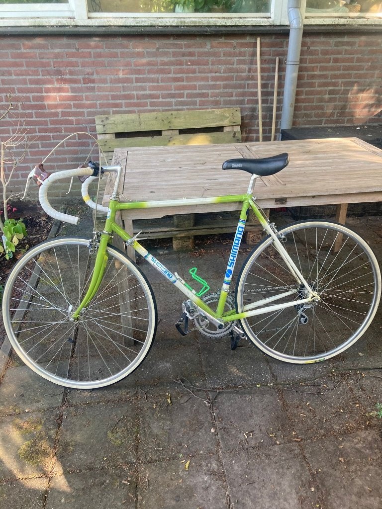 Shimano vintage racefiets 57, 28 inch, Gebruikt, 10 tot 15 versnellingen, Aluminium