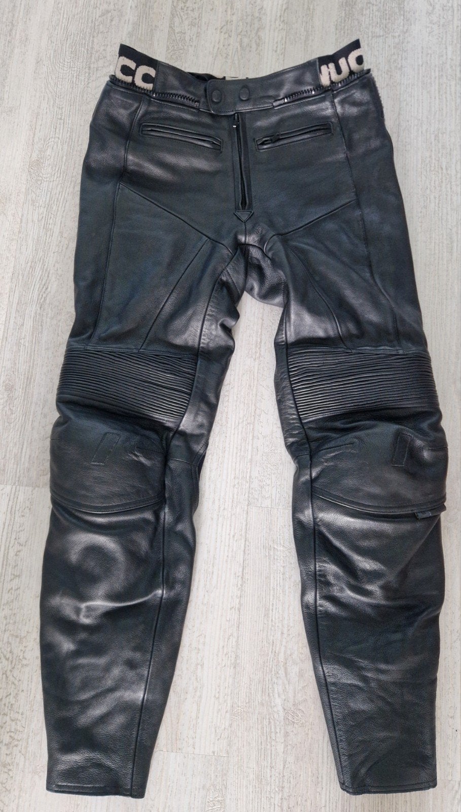 Vanucci motorbroek leer mt 48, Motoren, Broek | leer, Heren, Vanucci, Ophalen of Verzenden