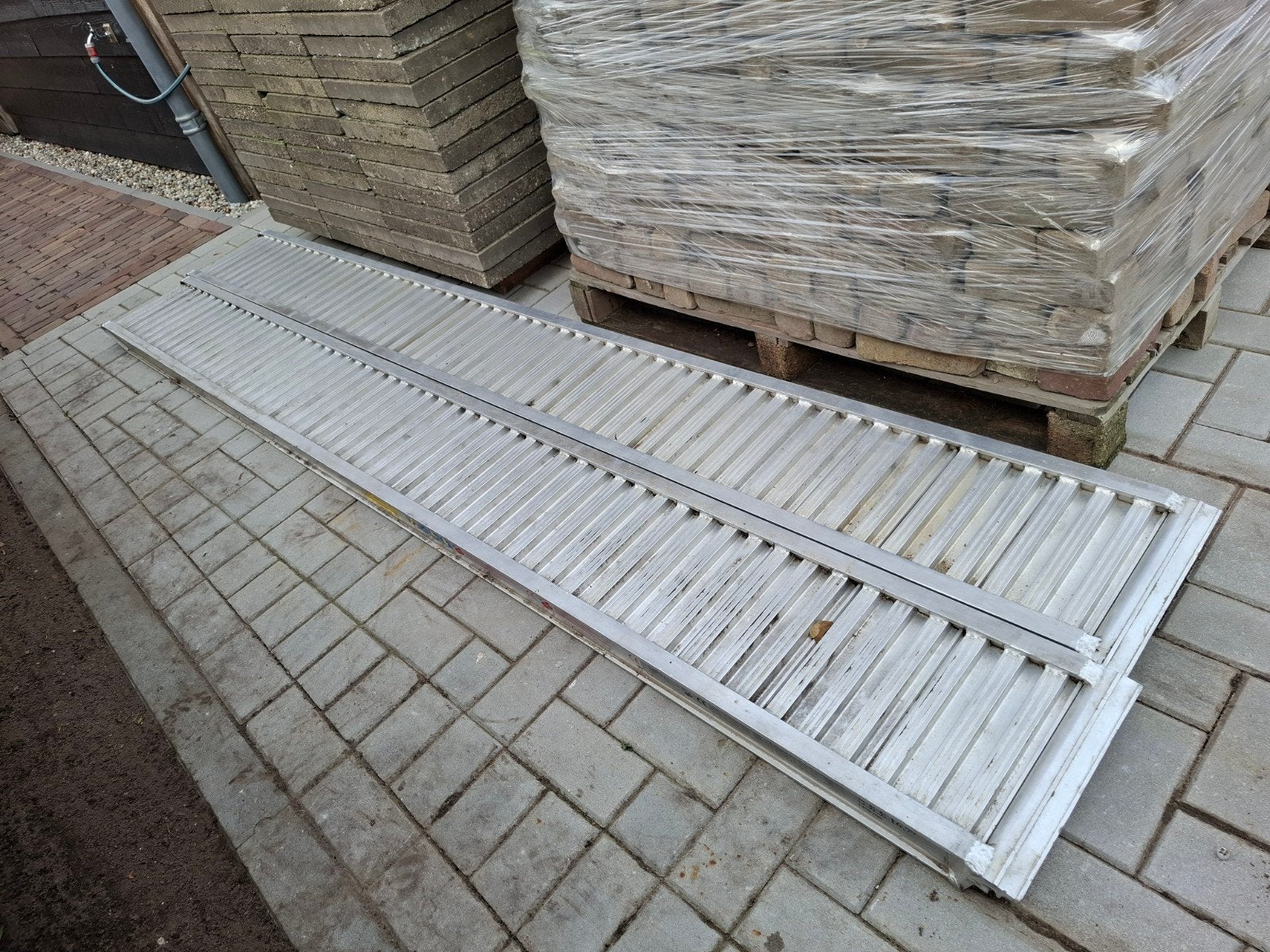 Set van 2 aluminium oprijplaten - Visser & Visser, Ophalen