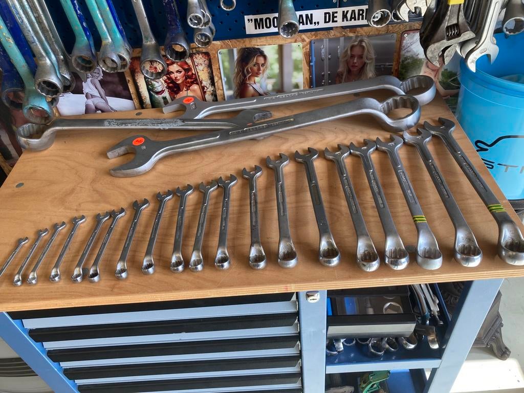 Gedore 1B steek ring set, Auto diversen, Autogereedschap, Ophalen of Verzenden, Zo goed als nieuw