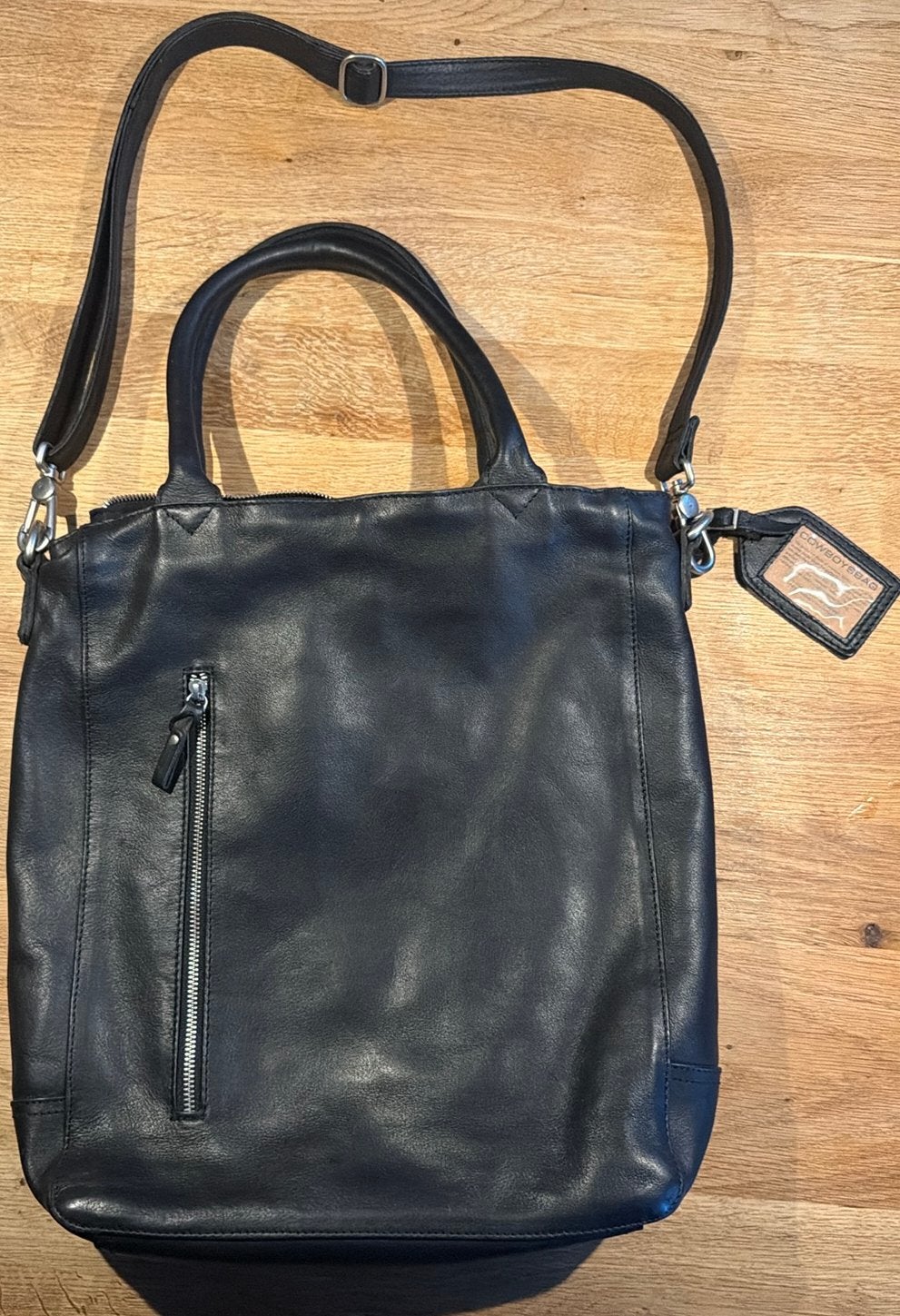 Cowboysbag 1918 Bag Luton Big 15,6” laptop /A4, Ophalen of Verzenden, Zo goed als nieuw, Zwart, Overige typen