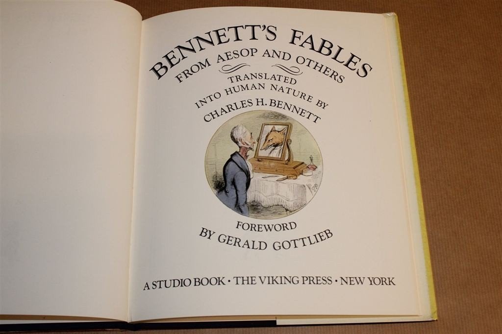 Fabels van Aesopus door C.H. Bennett — Vintage prentenboek, Boeken, Ophalen of Verzenden, Gelezen