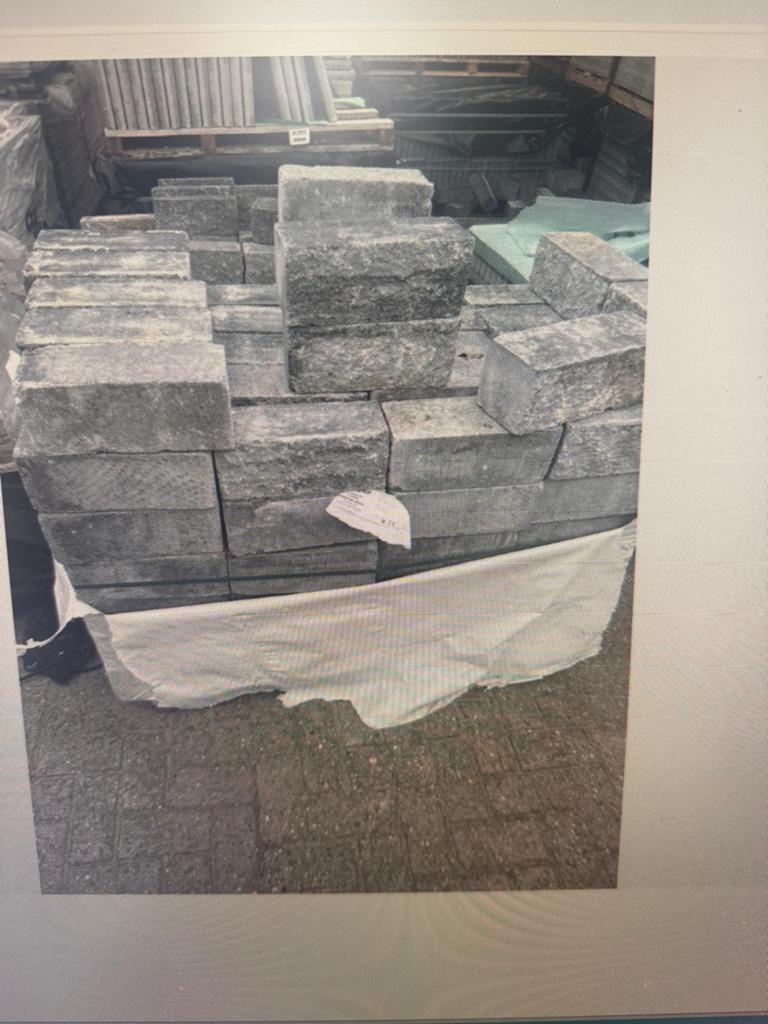 Stapelblokken-blokken 12x12x30 cm grijs genuanceerd € 1.25, Ophalen, Blok, Nieuw, Minder dan 25 cm