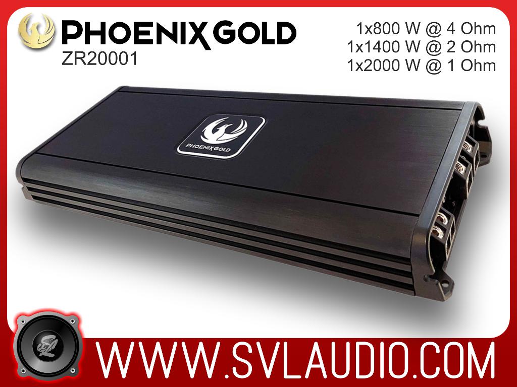 Phoenix Gold ZR20001 - Versterker mono 1x2000W RMS 1 Ohm, Verzenden, Nieuw, Phoenix Gold