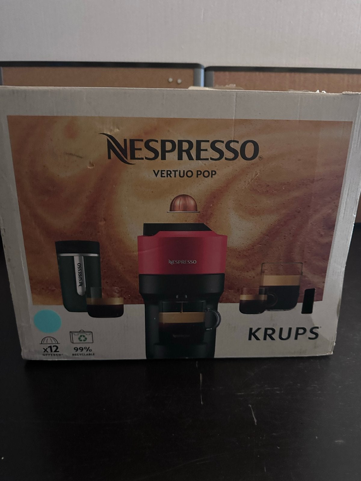 Nieuwe Nespresso Vertuo Pop Krups Koffiemachine, Koffiepads en cups, ., Ophalen of Verzenden, .