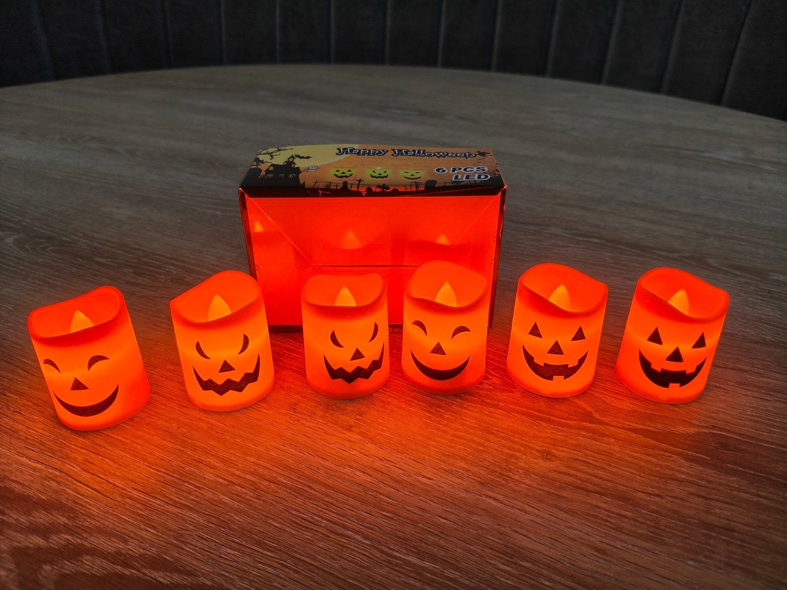6 halloween lampjes, Ophalen of Verzenden, Versiering, Halloween of Griezel