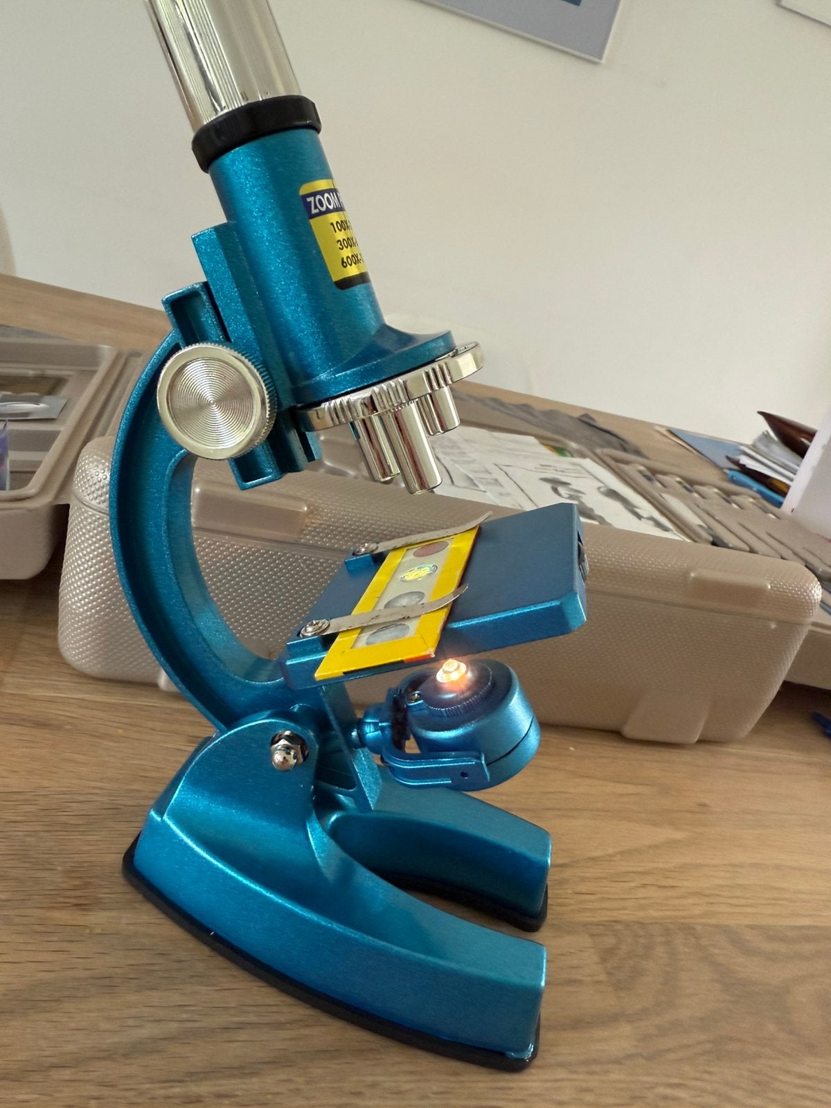 Micro-science microscoop microscoopset de luxe, Ophalen of Verzenden, Zo goed als nieuw, Ontdekken, Met licht