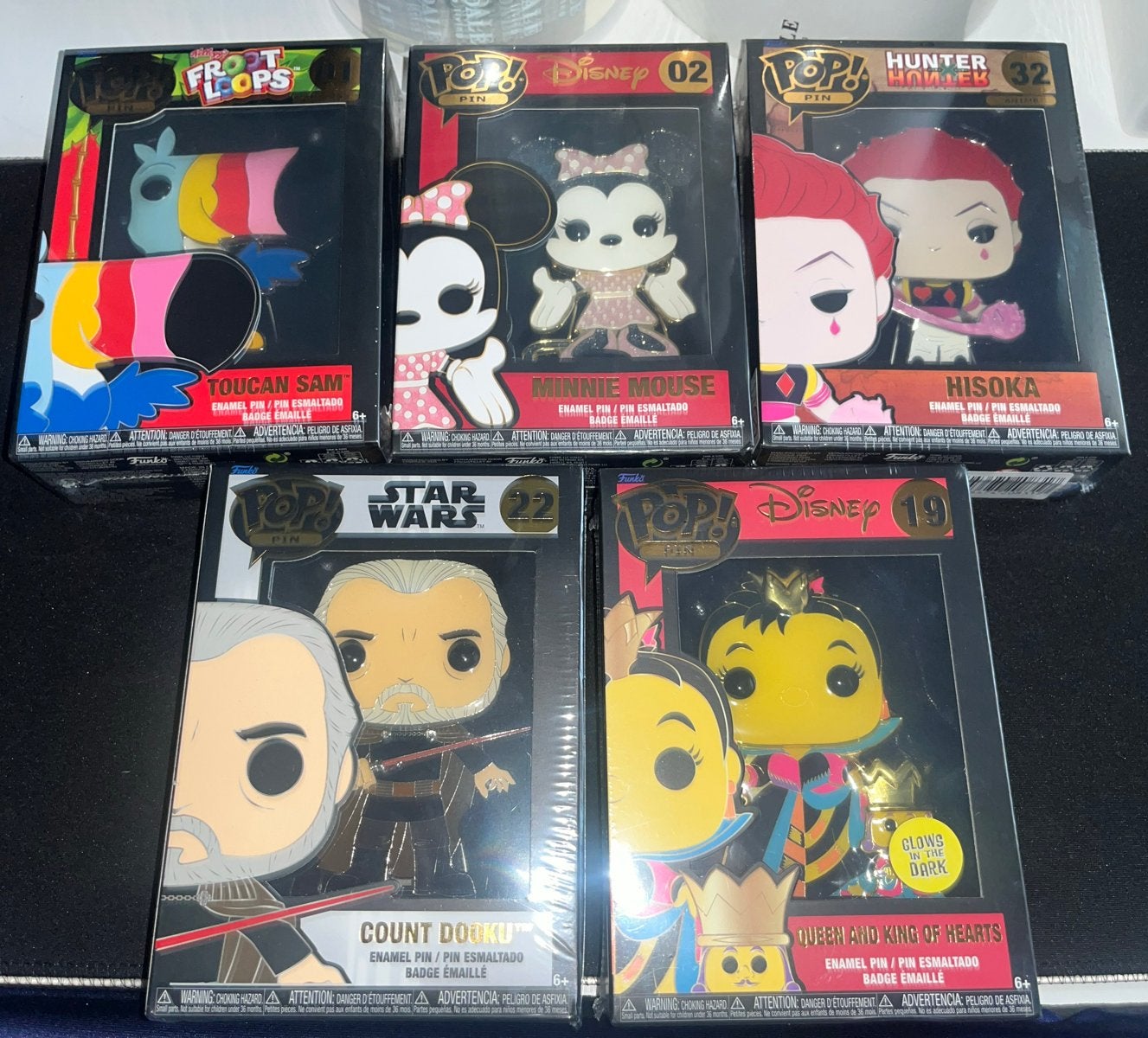5 Funko Pop! Pins - Nieuw & Verzegeld - Vaulted Exemplaren, Verzamelen, Verzenden, Nieuw