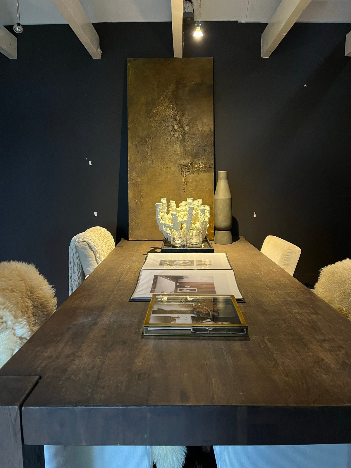 Modern,Stoer, Sober,Chic, Eiken Eettafel 230x100 cm, Huis en Inrichting, Ophalen, Eikenhout, 200 cm of meer, 50 tot 100 cm