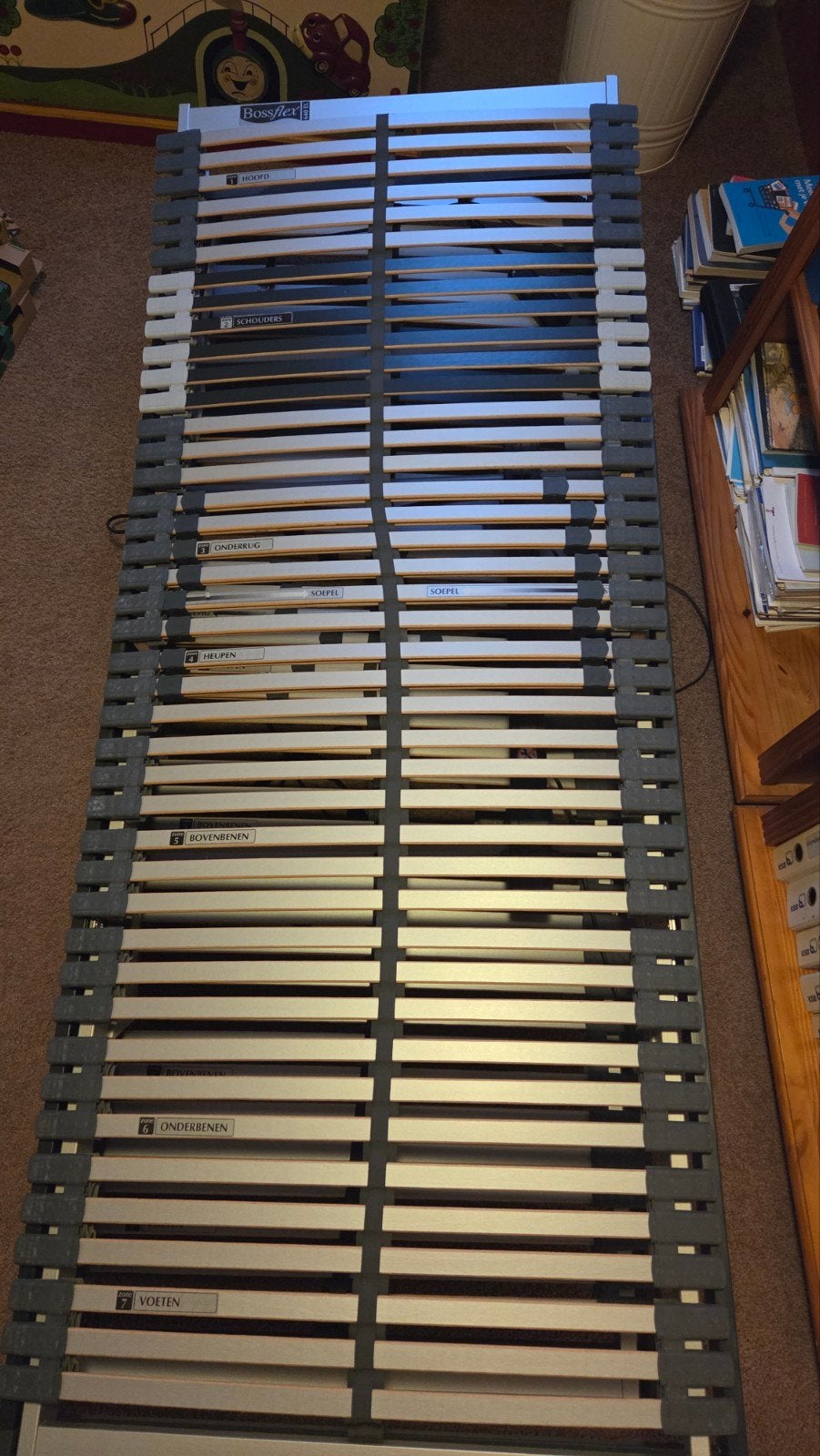 2 elektrische lattenbodems, Ophalen, Gebruikt, Eenpersoons, 80 cm