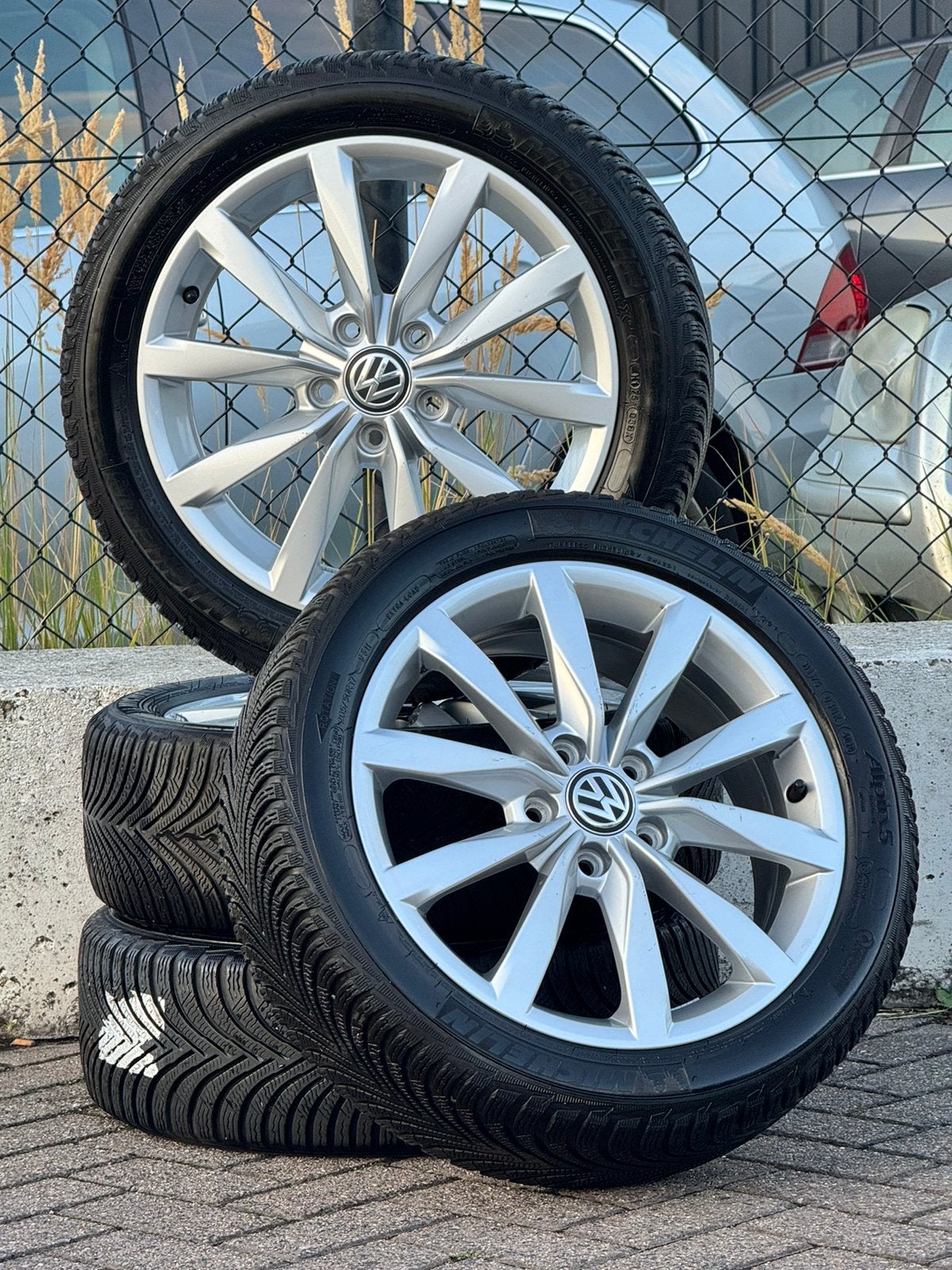 Volkswagen 17inch Velgen Golf, Caddy, Ophalen, Gebruikt, Banden en Velgen, 17 inch