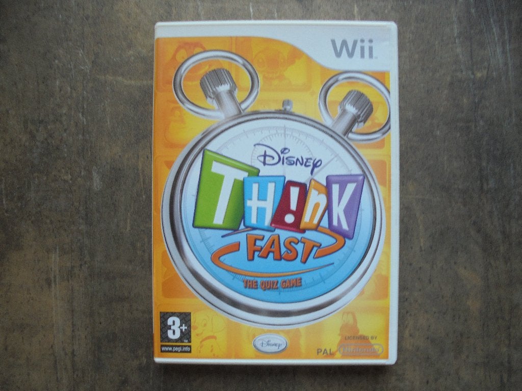 Disney Think Fast voor Wii (zie foto's), Puzzel en Educatief, Gebruikt, 1 speler, Ophalen of Verzenden