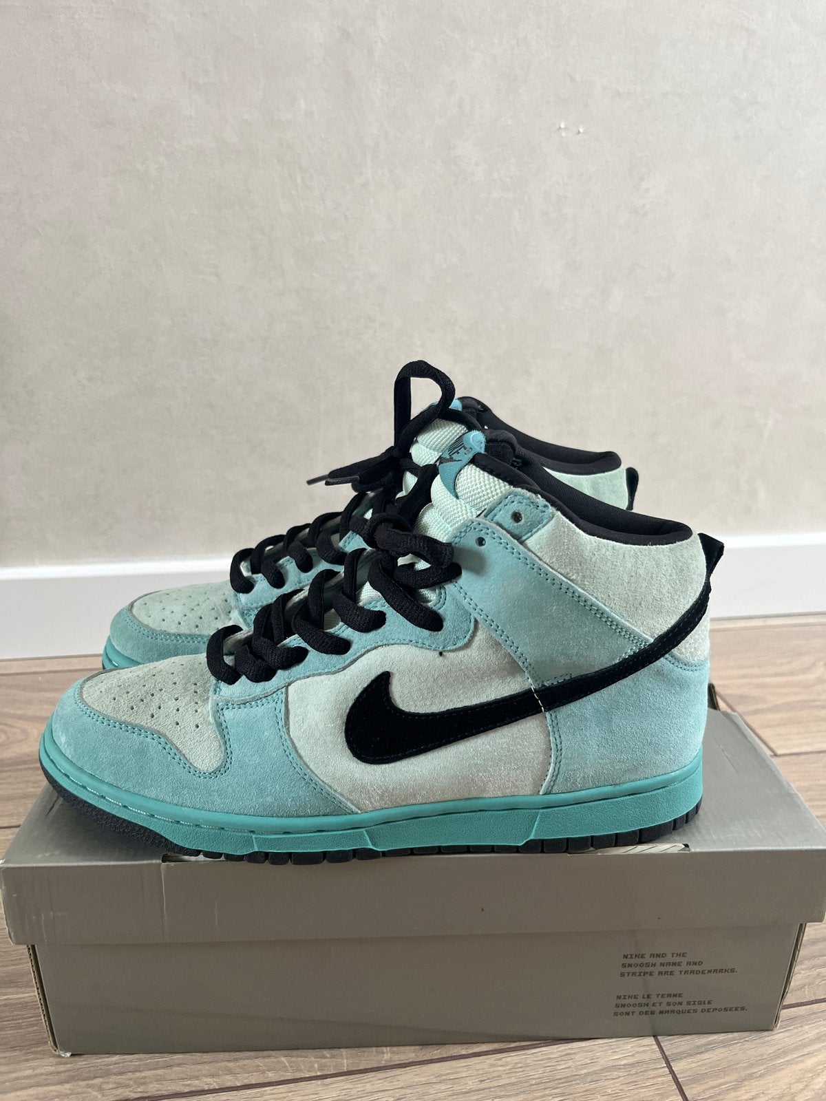 Nike SB Dunk High Sea Crystal 43 - Vintage & Zeldzaam, Ophalen of Verzenden, Zo goed als nieuw, Blauw, Sneakers of Gympen