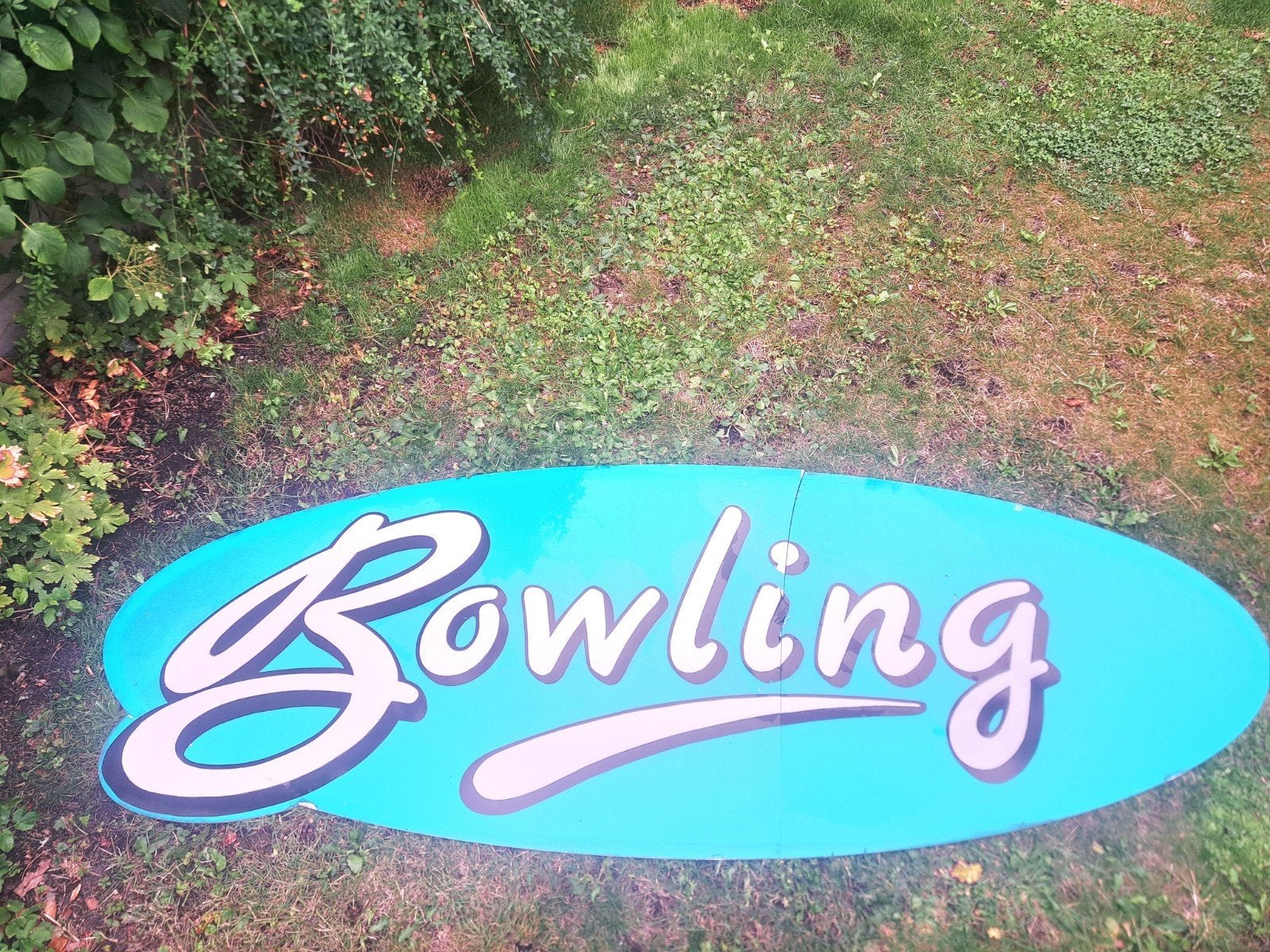 reclamebord Bison Bowling Haarlem, Huis en Inrichting, Ophalen, Gebruikt, 160 cm, 80 cm