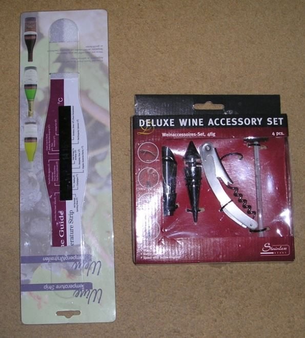NIEUW - 4 delige luxe wijn accessoires set, Ophalen, Nieuw