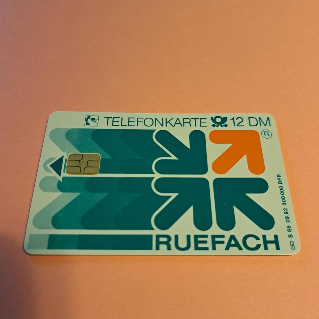 Telefoonkaart 12 DM Ruefach, Ophalen of Verzenden, Buitenland