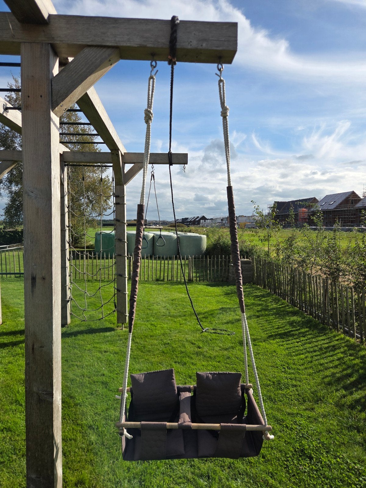 Duo schommel, Kinderen en Baby's, Ophalen, Gebruikt, Schommel, Aanbouwonderdeel