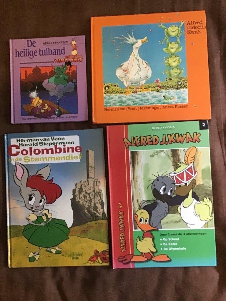 4 uitgaves van Herman van Veen (Alfred J.Kwak), Ophalen of Verzenden, Zo goed als nieuw, Fictie algemeen