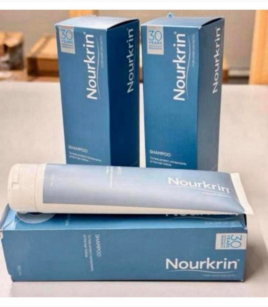 3X Nourkrin Shampoo 150ml Haaruitval Behandeling haar uitval, Nieuw, Ophalen of Verzenden, H, H
