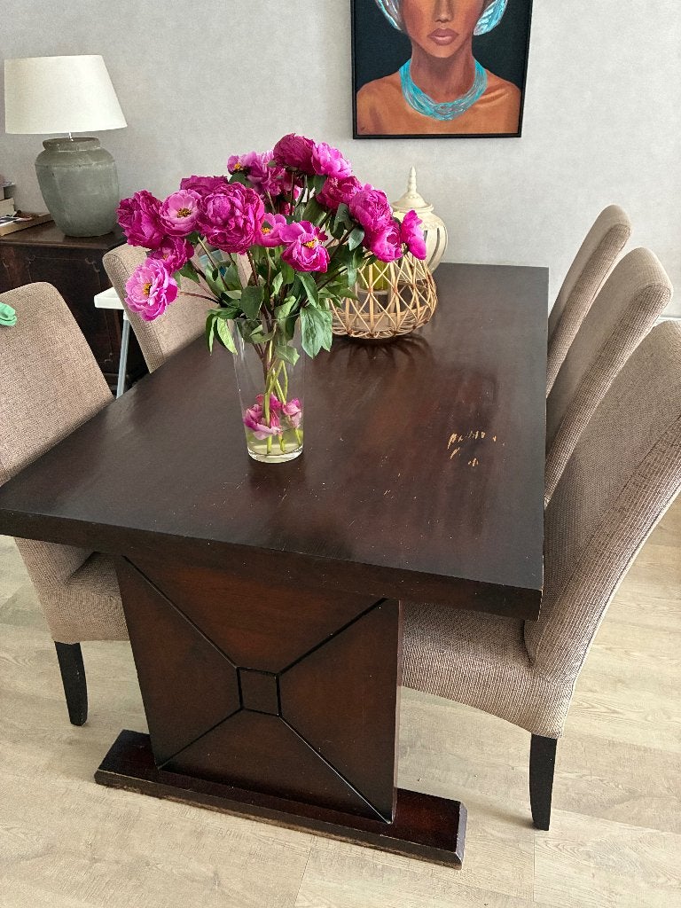 Eettafel, Huis en Inrichting, Tafels | Eettafels, Ophalen, Gebruikt, Eikenhout, 200 cm of meer