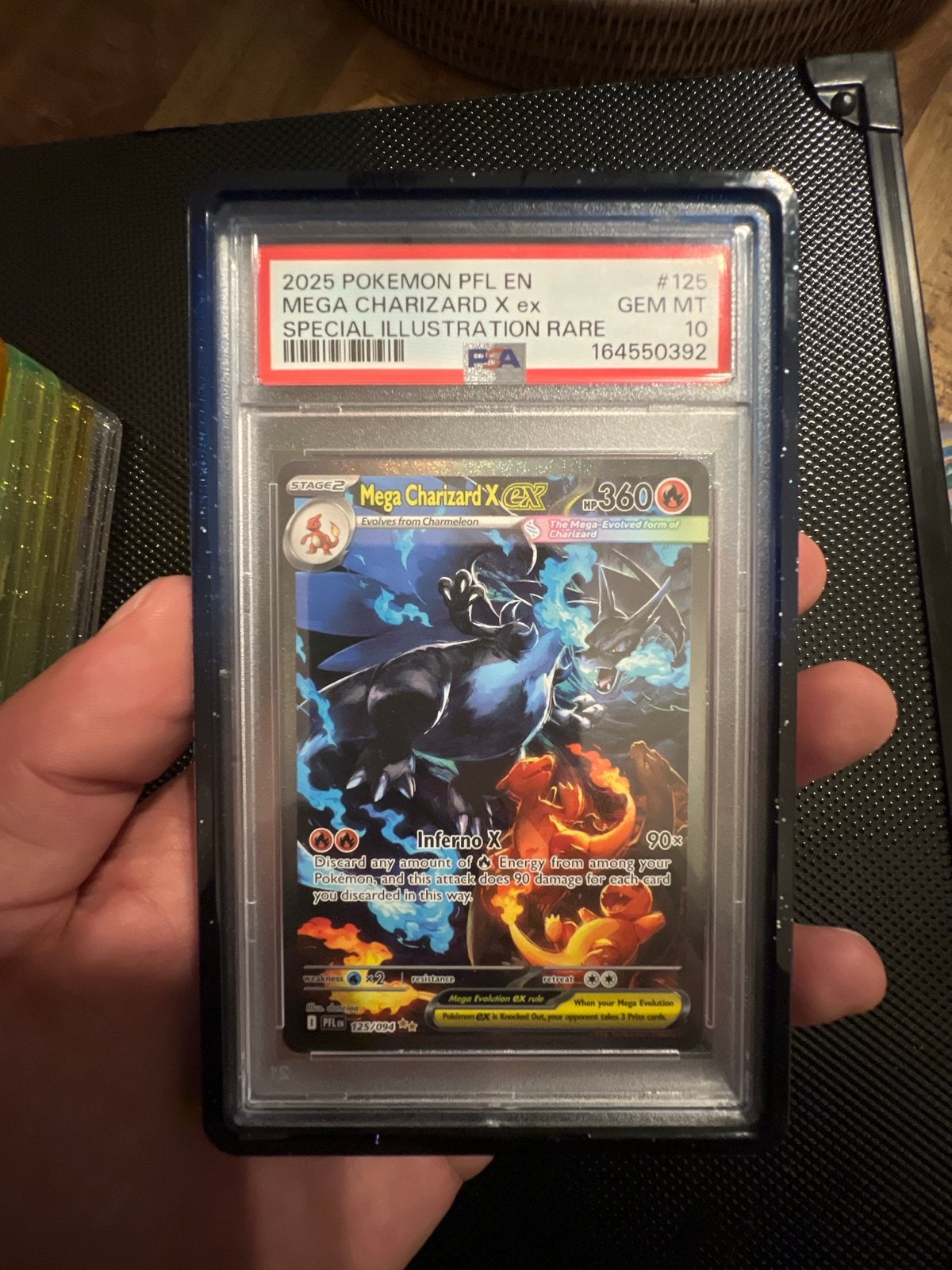 Mega Charizard X EX Special Illustration Rare PSA 10, Ophalen of Verzenden, Zo goed als nieuw, Losse kaart