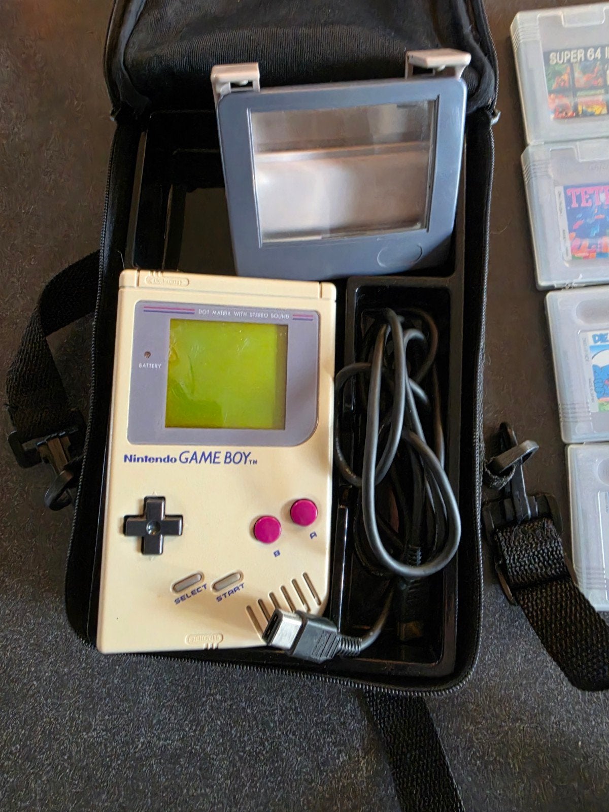 Game Boy Classic met 11 games, tas en accessoires, Ophalen of Verzenden, Gebruikt, Game Boy Classic, Met games