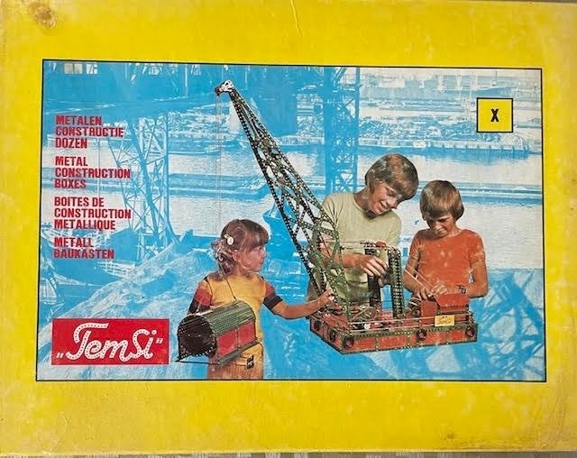 Twee Vintage Temsi Metalen Constructie Dozen - Gebruikt, Ophalen of Verzenden