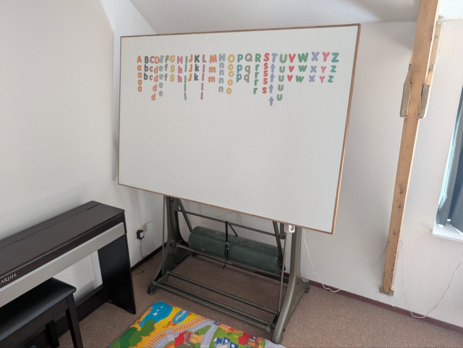 Kuhlmann Tekentafel met Whiteboard/Magneetbord, Ophalen, Gebruikt, 150 tot 170 cm