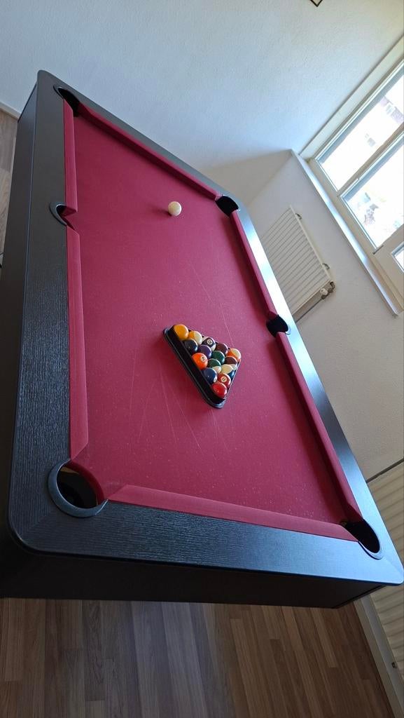 Complete Pooltafel Set - Zo Goed als Nieuw, Ophalen of Verzenden, Zo goed als nieuw, Pooltafel