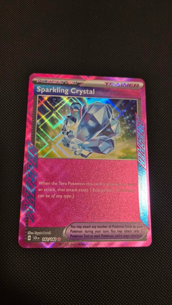 Sparkling Crystal Trainer Kaart 142/142 stellar crown, Ophalen of Verzenden, Zo goed als nieuw, Losse kaart, Foil