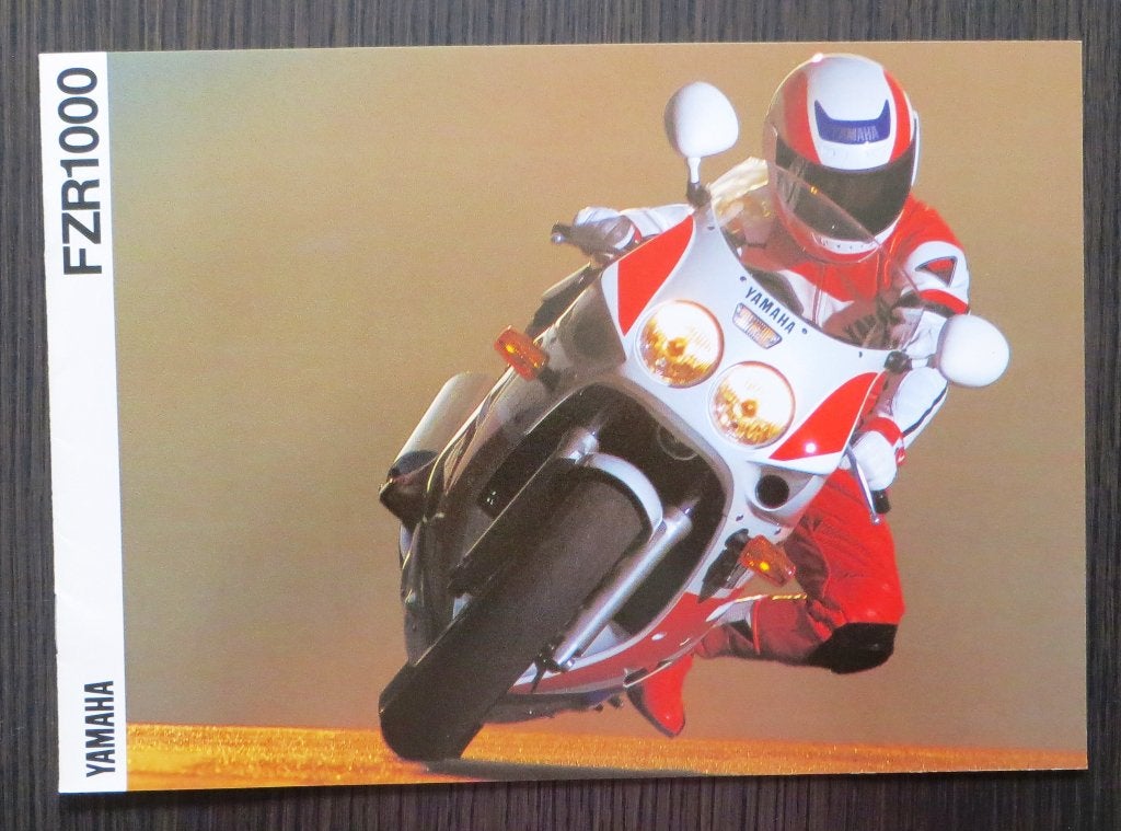 Folder Yamaha FZR 1000 - 1990 - 8 blz (Engels), Verzenden, Yamaha
