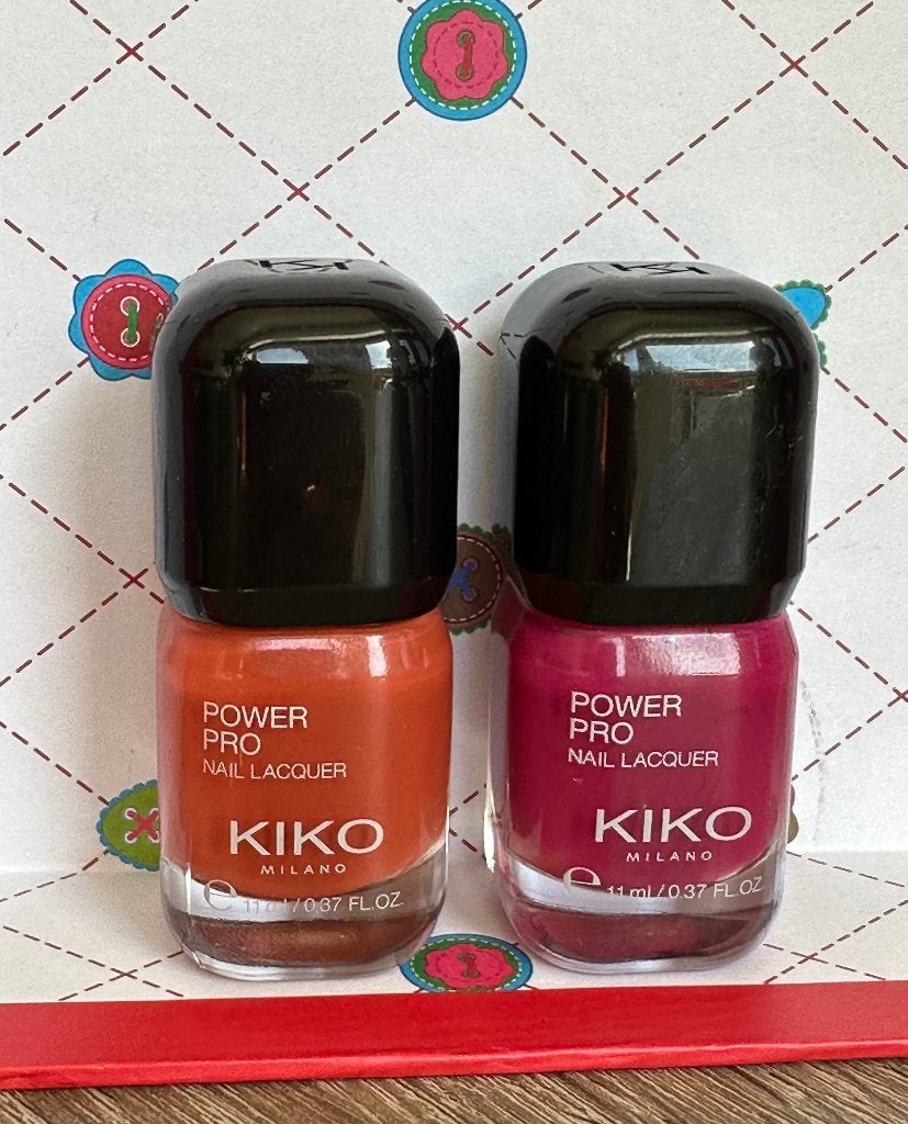 Kiko Milano Power Pro nagellak lacquer 117 Brick en 21 Ruby, Nieuw, Ophalen of Verzenden, Handen en Nagels, Make-up