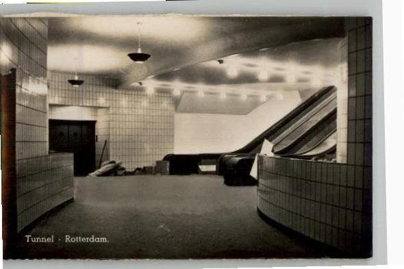 Rotterdam 4 SPARO fotokaarten Maastunnel, Verzamelen, Verzenden, 1940 tot 1960, Ongelopen, Zuid-Holland