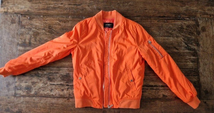Attentif bomberjack maat S in goede staat, Kleding | Dames, Ophalen, Oranje, Zo goed als nieuw, Maat 36 (S)