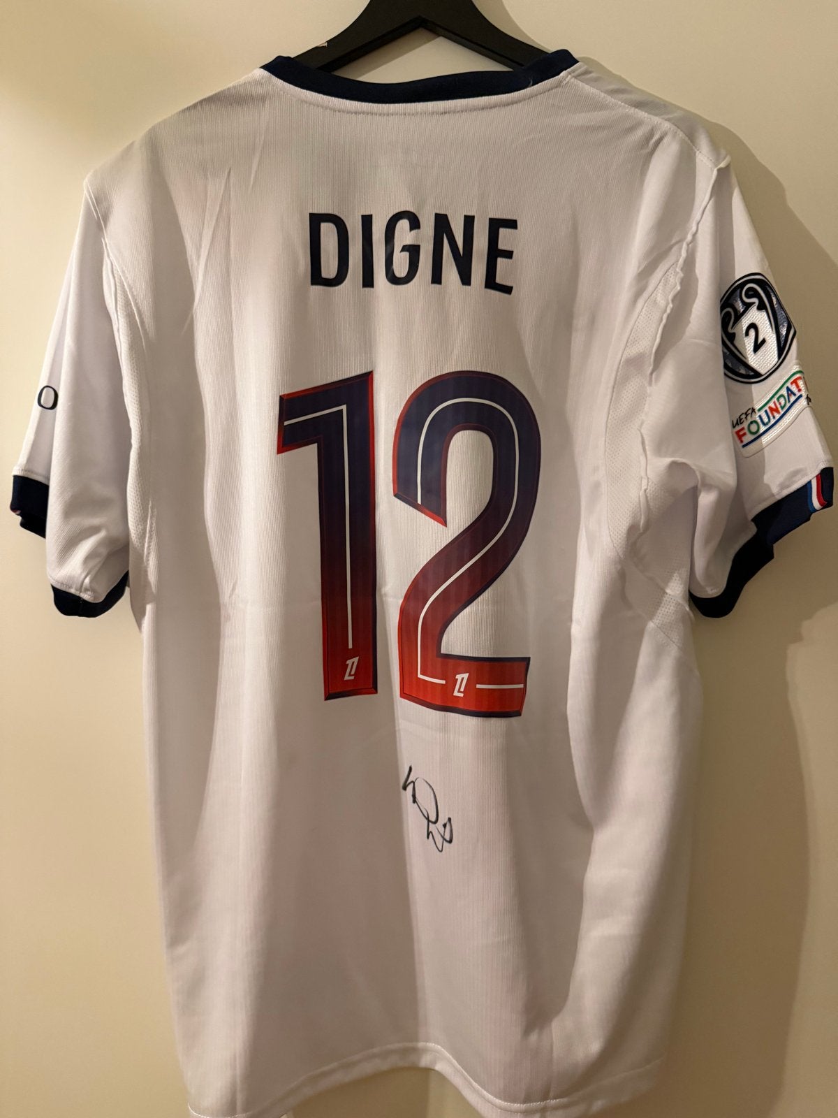 Gesigneerd Digne PSG Shirt - Maat M, Sport en Fitness, Maat M, Ophalen of Verzenden, Zo goed als nieuw, Shirt