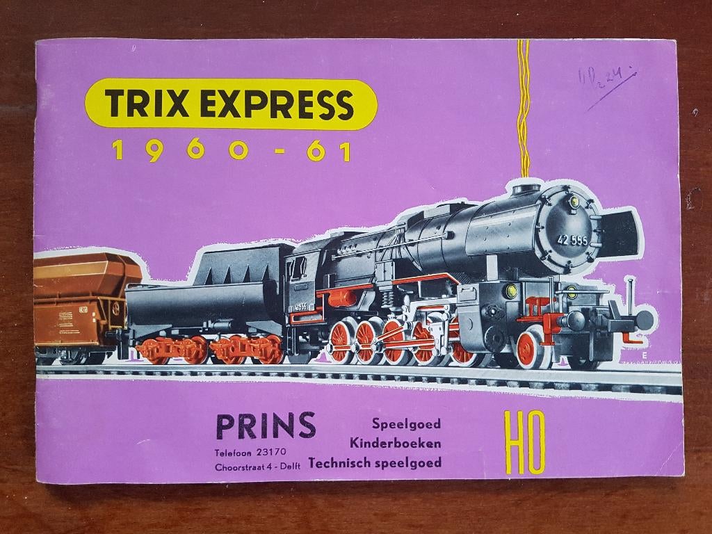 modeltrein H0 trix-express katalogus, folder 1960/61, Gebruikt, Gelijkstroom, Trix, Boek, Tijdschrift of Catalogus