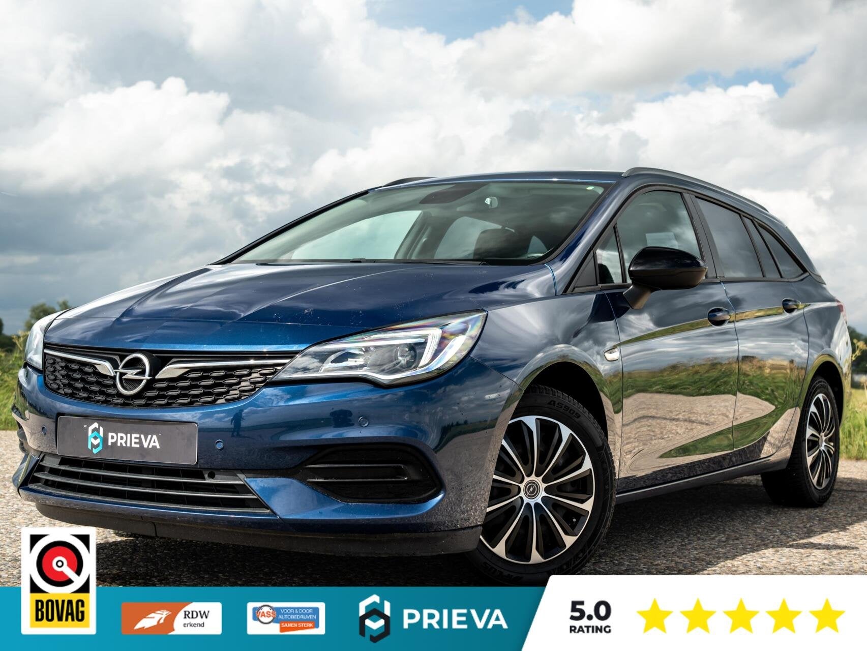 Opel Astra Sports Tourer 1.2 Turbo | Stoelverwarming | Deale, Auto's, Voorwielaandrijving, Dealer onderhouden, Stof, Gebruikt
