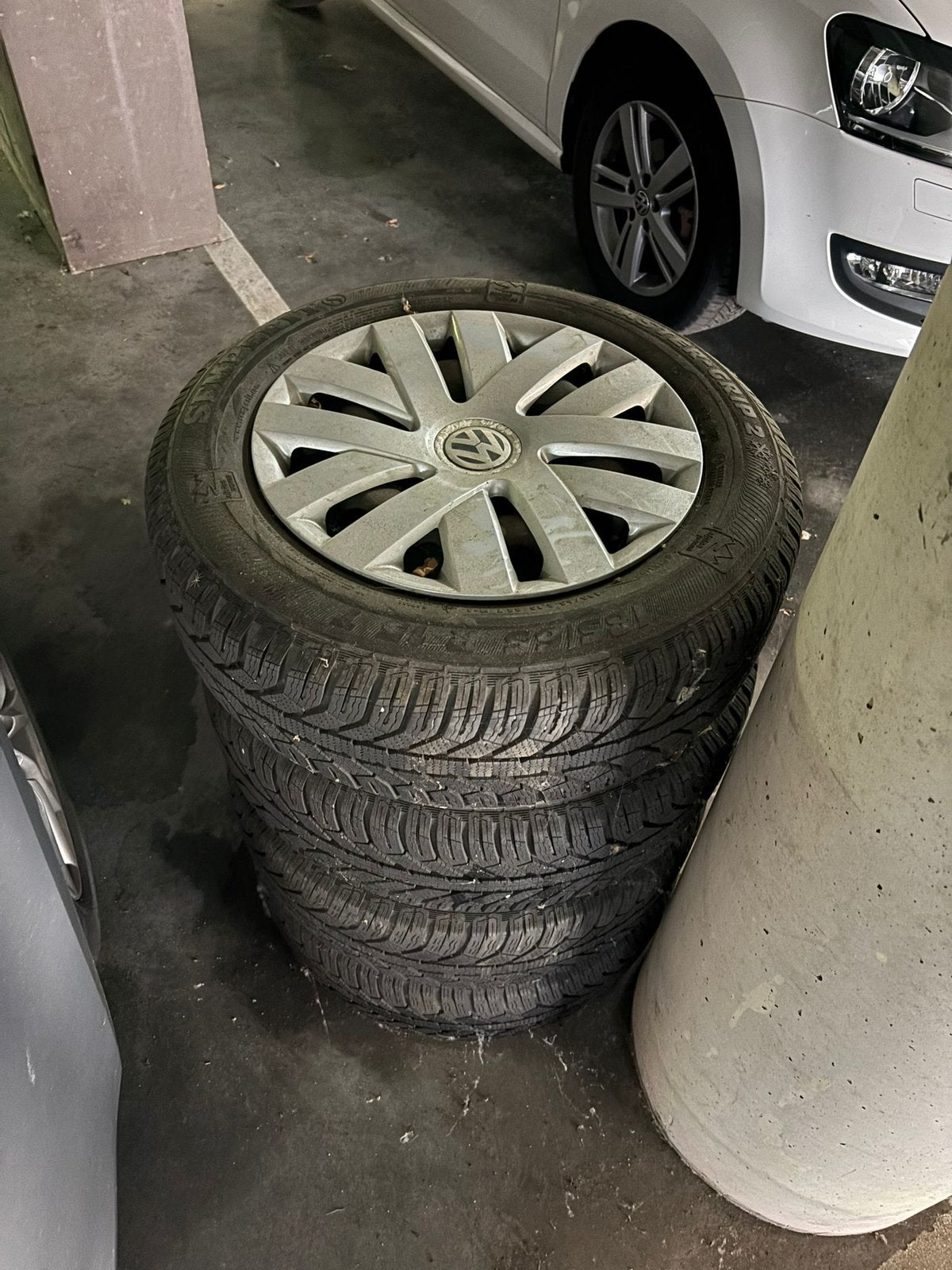 Winterbanden 185/65 R15 T, Ophalen