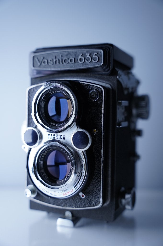 Yashica-635 TLR Medium Format Film Camera 6x6, Audio, Tv en Foto, Fotocamera's Analoog, Ophalen of Verzenden, Gebruikt, Spiegelreflex
