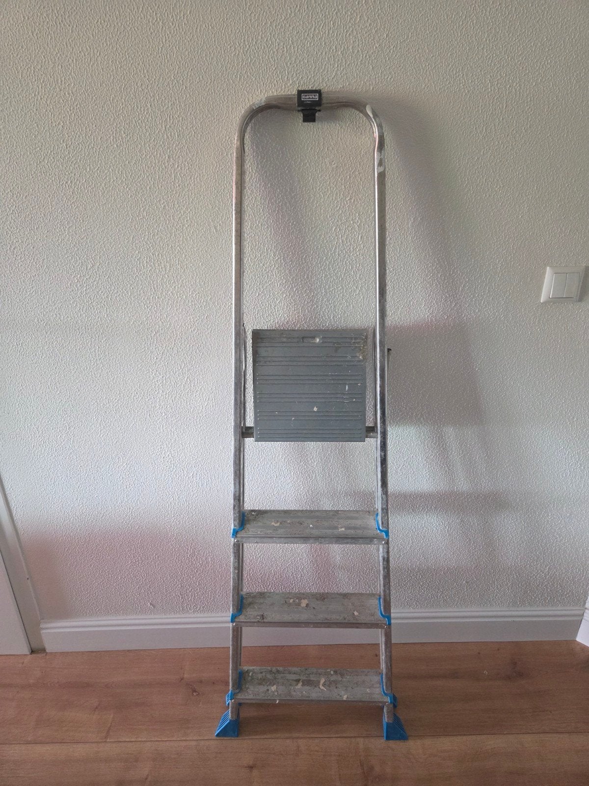 Huishoudtrap met 3 treden en plateau, Ophalen, Gebruikt, Trap, Opvouwbaar of Inschuifbaar