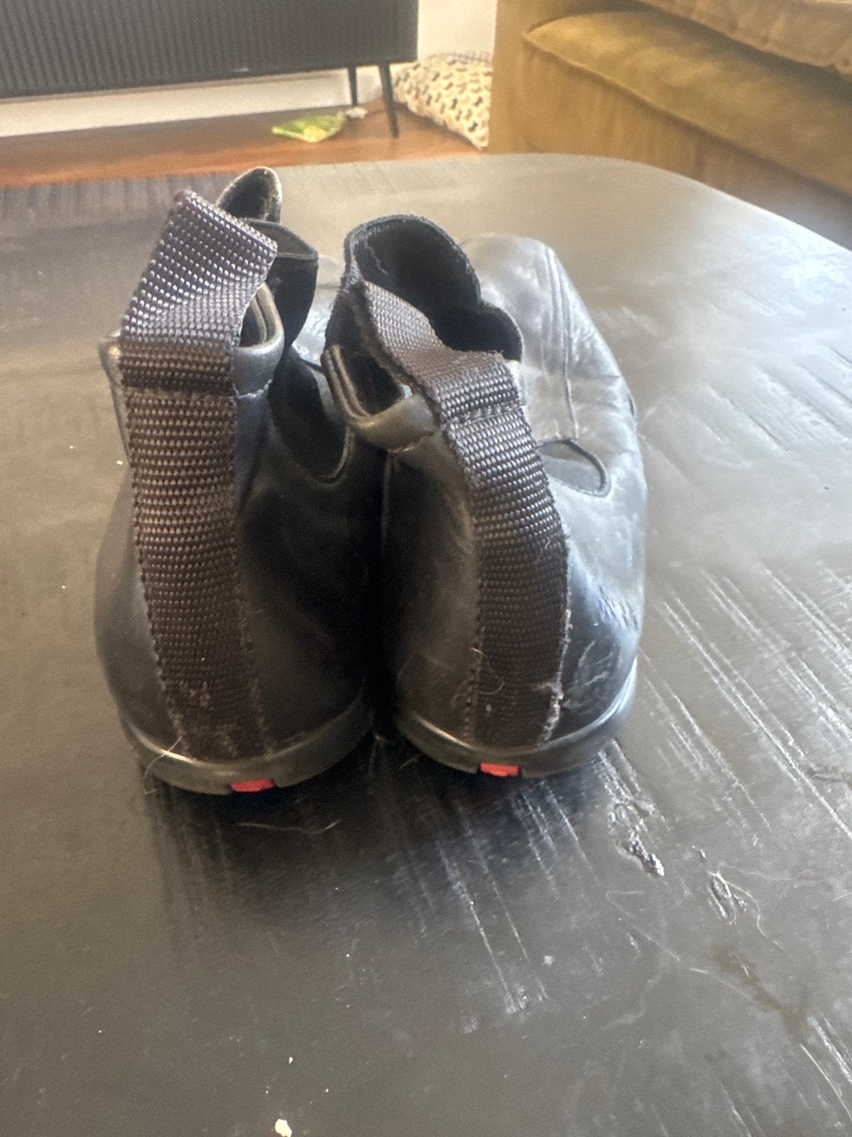 Prada zwarte leren boots - Maat 42, Ophalen, Gedragen, Zwart, Boots
