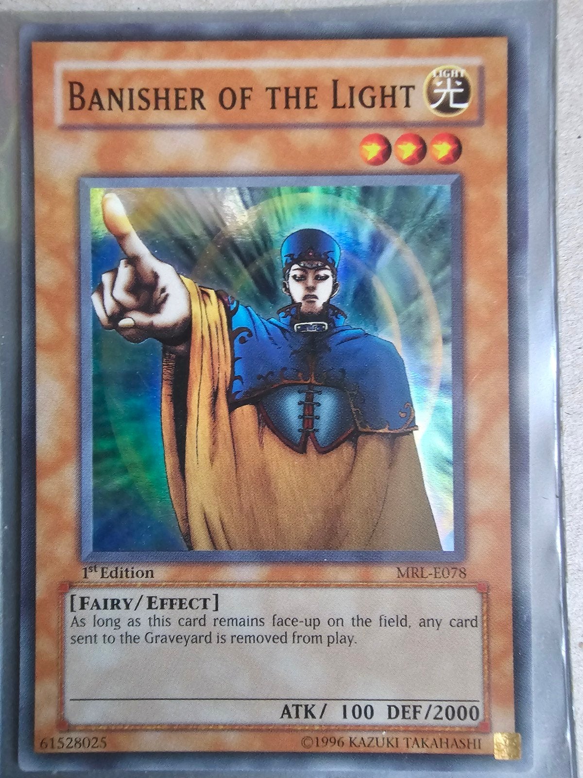 Yu-Gi-Oh! Banisher of the Light 1st Edition MRL-E078, Verzenden, Zo goed als nieuw, Losse kaart, Foil