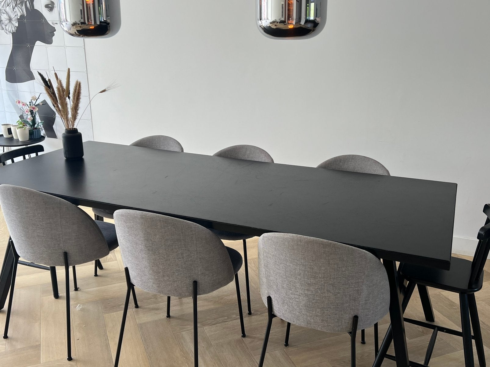 Eettafel Zuiver 220x90, Ophalen, Gebruikt, 200 cm of meer, 50 tot 100 cm