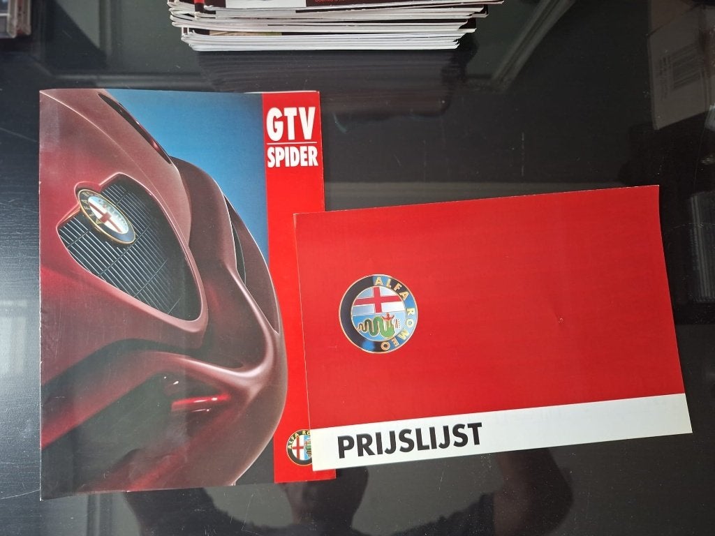 Brochure Alfa Romeo GTV Spider 916, Ophalen of Verzenden, Zo goed als nieuw, Alfa Romeo
