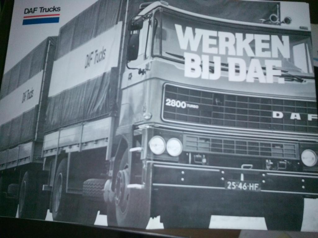 5x DAF 2800 brochures folders 1978 '79'80 '82 1988 DKV Turbo, Boeken, Auto's | Folders en Tijdschriften, Zo goed als nieuw, Overige merken