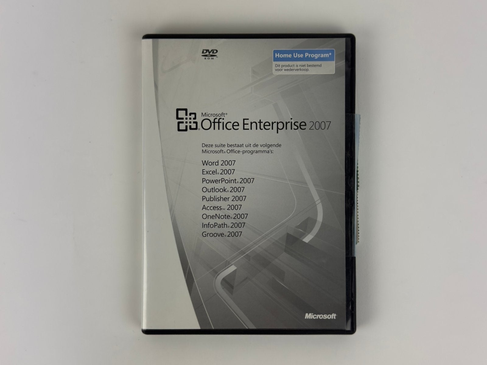 Microsoft Office Enterprise 2007 – DVD + Product Key, Ophalen of Verzenden, Gebruikt, Windows