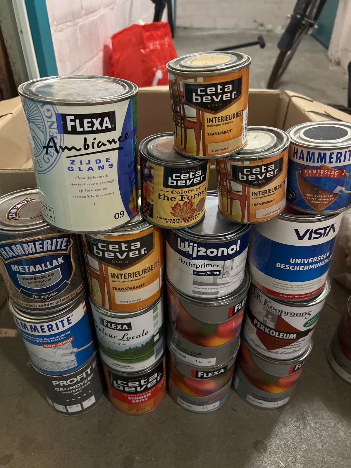 Diverse verf en beits: Flexa, CetaBever, Hammerite, Wijzonol, Overige kleuren, Nieuw, Ophalen of Verzenden, Verf