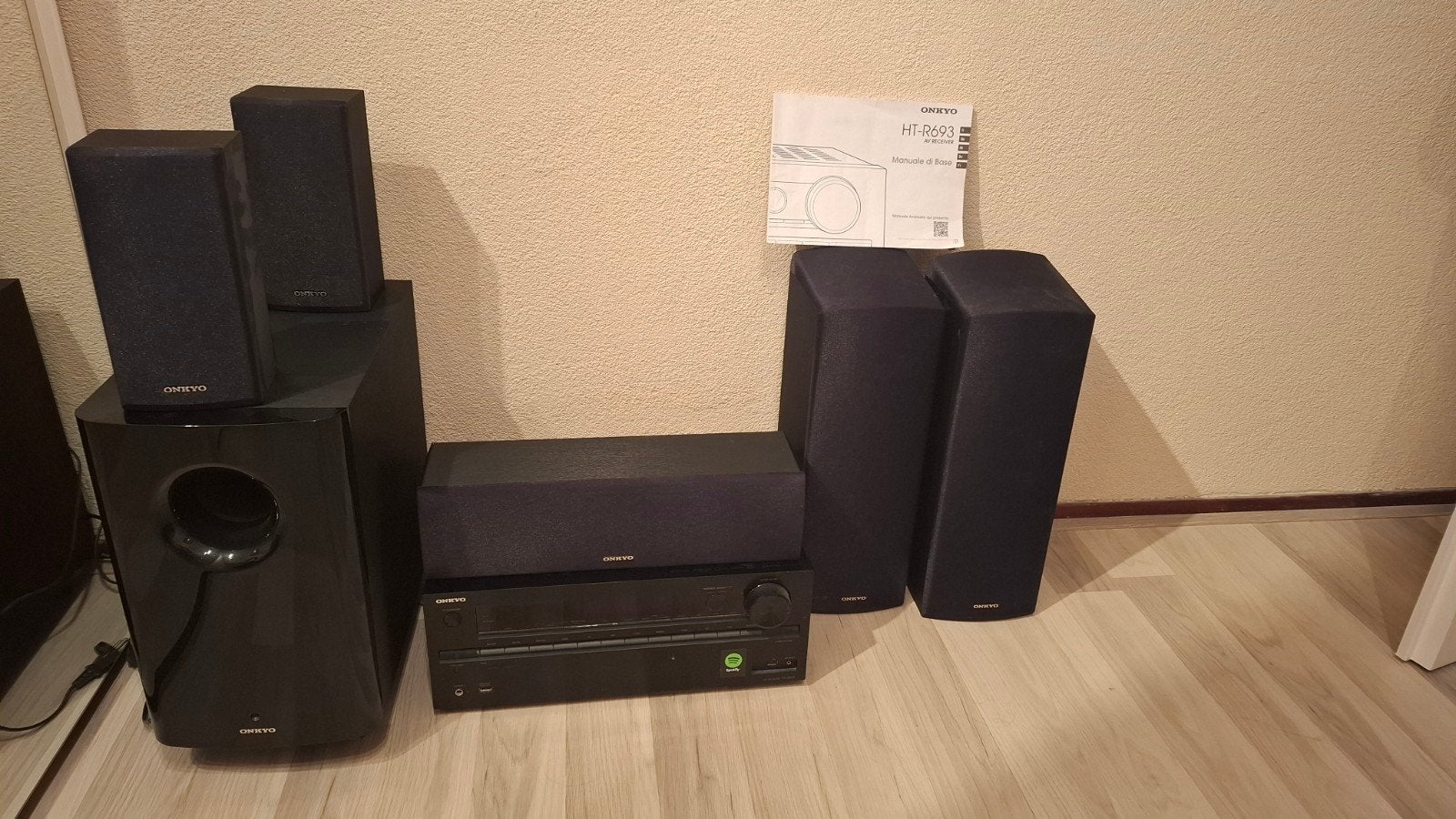 Onkyo HT-S3505 5.1 Home Cinema Systeem, 70 watt of meer, Zo goed als nieuw, 5.1-systeem, Overige spelers