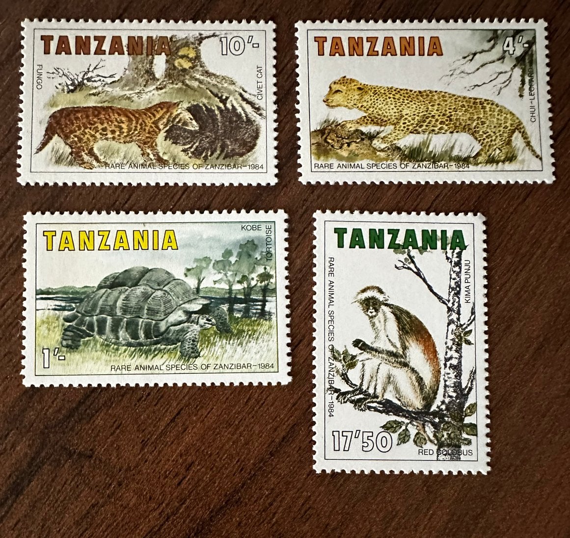 Tanzania 1985 Dieren Postfris - Zeldzame Soorten Zanzibar, Ophalen of Verzenden, Tanzania, Postfris